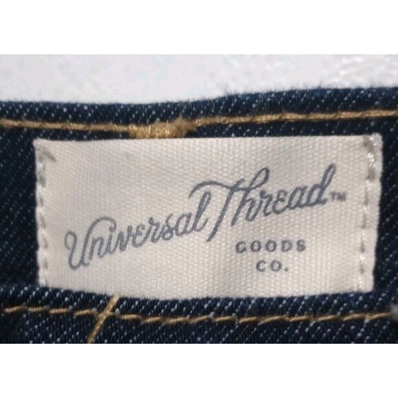 Dark Wash Denim Mini Skirt Women's 16R Blue Jean Button Fly 5-Pocket School Fall - Picture 4 of 10